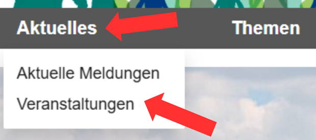 Screenshot Männergesundheitsportal Hauptbereich Aktuelles angewählt